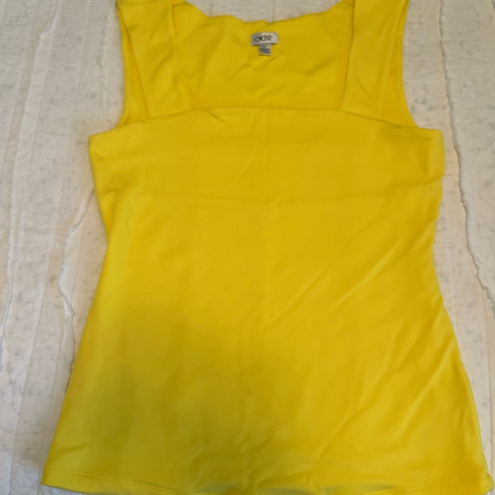 Cache Sunny Yellow Sleeveless Top